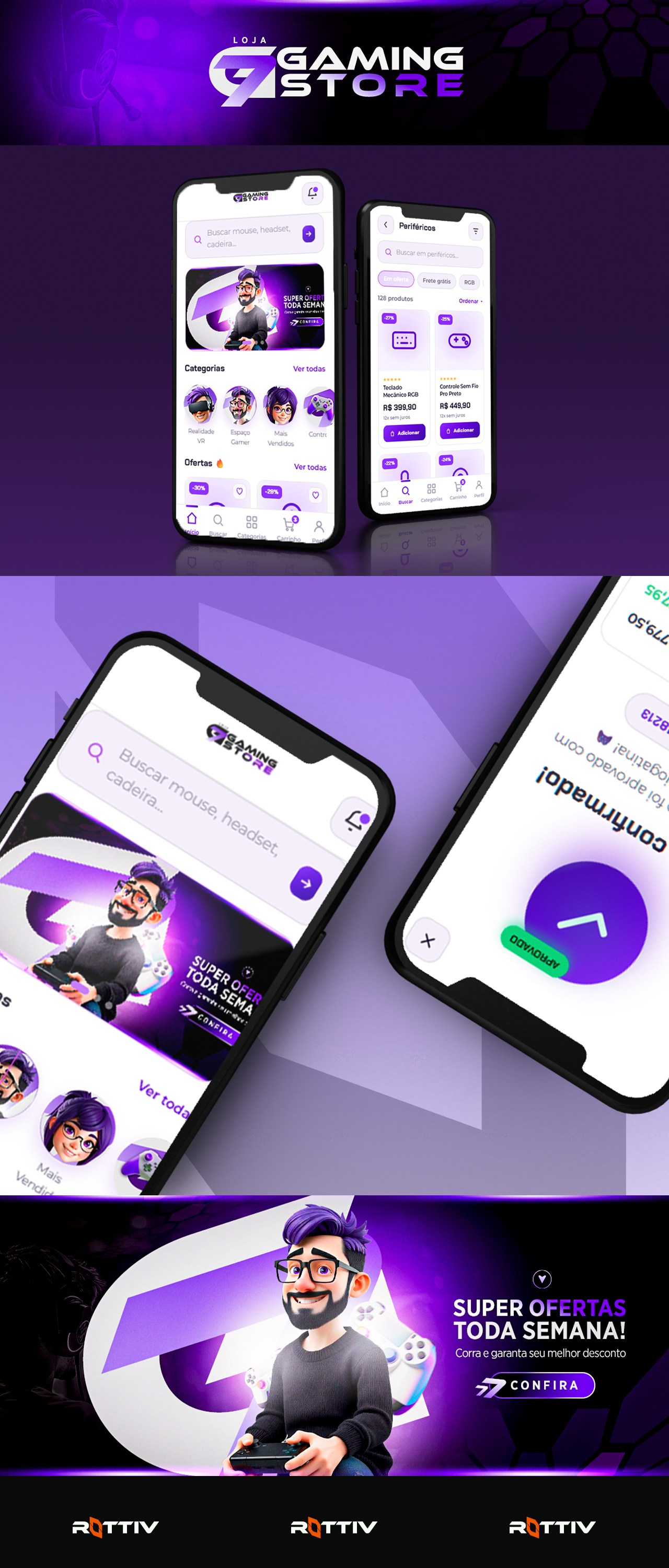 Projeto E-commerce — apresentação do app mobile